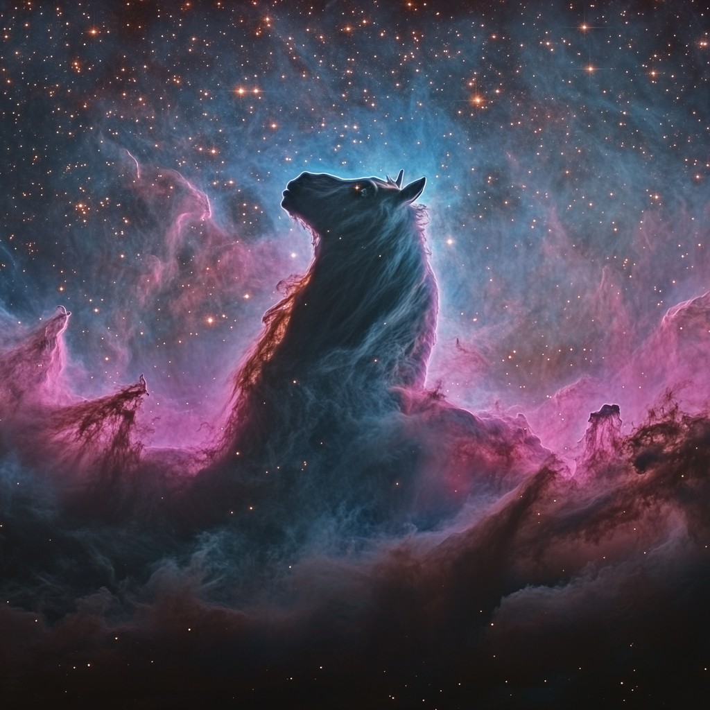 StockCake Cosmic horse nebula
