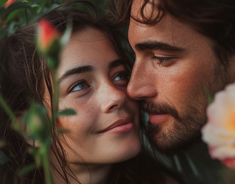 StockCake Intimate Floral Embrace