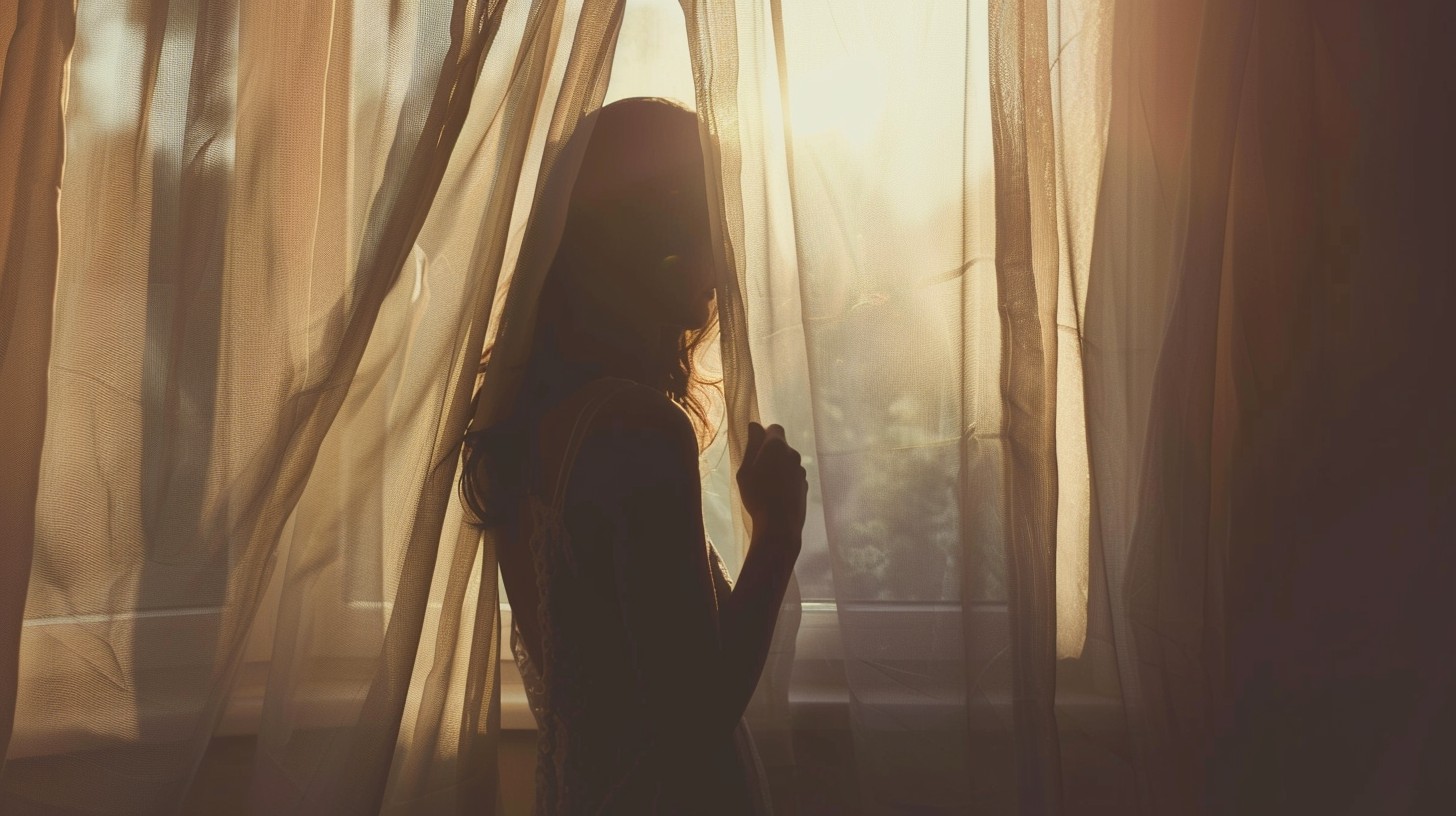 Stockcake silhouette at sunrise 1752846323