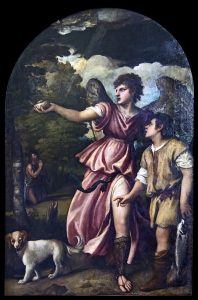 Madonna dell'Orto (Venice) Chapel Vendramin Arcangel Raphael and Tobias by Titien